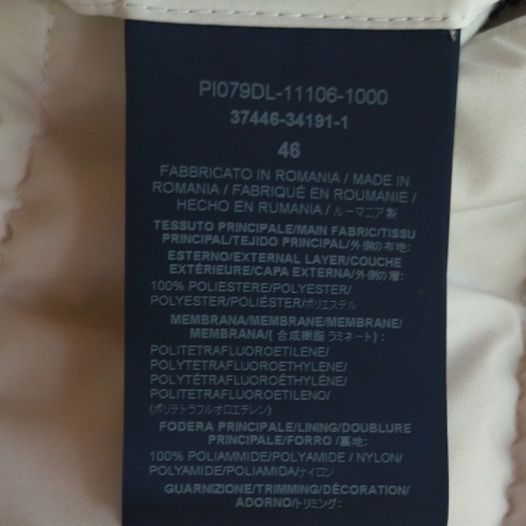 Herno Laminar Women's White Gortex Down Puffer Jacket, size 46 / US 10 - Picture 6 of 11